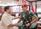 Kunjungi Prabowo, Danjen Kopassus Minta Saran Agar Kopassus Tetap Jadi Kebanggaan NKRI