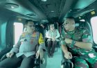 Menko PMK, Kapolri-Panglima TNI Naik Heli Pantau Arus Mudik di Pelabuhan Merak