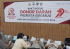 Polresta Sidoarjo Gelar Baksos Donor Darah Menuju Perayaan HUT Bhayangkara