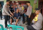 Bakti Kesehatan Polres Metro Bekasi: Kapolrestro Serahkan Kursi Roda untuk Warga Stroke di Cikarang Barat
