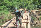Pembangunan Jembatan Gantung Jadi Prioritas TNI Bantu Siswa Mengakses Sekolah