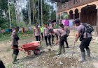 Gotong Royong di Pesantren Terdampak Banjir Bandang, Polres Nagan Raya Hadir Bantu Pemulihan