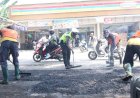 Operasi Keselamatan Candi 2026: Polisi dan Balai Pengelolaan Jalan Kolaborasi Tutup Lubang Maut di Ruas Bojong