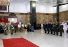 Prabowo Beri Penghormatan Terakhir 3 Jenazah Pahlawan Perdamaian RI yang Gugur di Lebanon