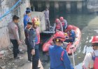 Tim SAR Ditpolairud Polda Metro Jaya Temukan Korban Tenggelam Setelah Sisir Sungai BKT Jakut