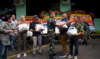 Kolonel Inf Bangun I. E. Siregar, S.H Berikan Bingkisan Lebaran Untuk Insan Media