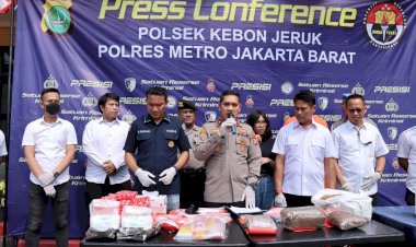 Ungkap 6,6 Kg Sabu dan Tembakau Sintetis, Polsek Kebon Jeruk Amankan dua Residivis