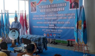 Ndaru Berbagi 1300 Paket Makan Gratis Kepada Masyarakat, Juga Melakukan Penandatangan MoU dengan Koperasi BNPT RI
