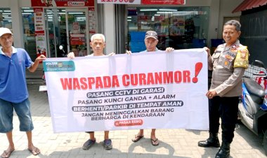 Demi menjaga ketertiban dan keamanan masyarakat Polsek Pasar Rebo pasang spanduk himbauan Kamtibmas