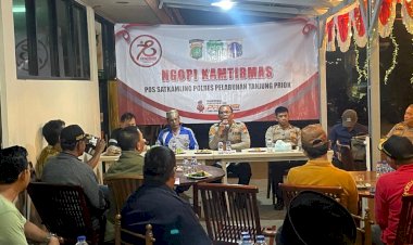 Ngopi Kamtibmas Polsek Kawasan Sunda Kelapa untuk Cegah Tawuran dan Pilkada Aman