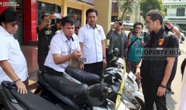 Polres Metro Jakarta Selatan Kembalikan Motor Curian kepada Pemilik, Warga Ucapkan Terima Kasih