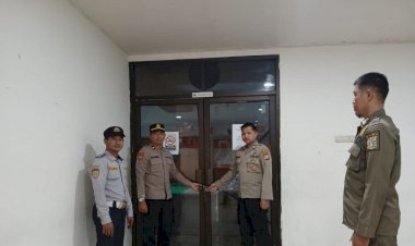 Jelang Pemungutan Suara, Polsek Johar Baru, Satpol PP, dan Dishub, Pengamanan Gudang Logistik KPU