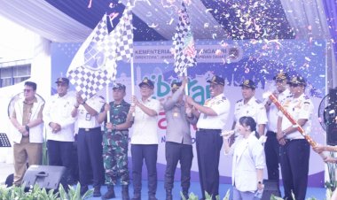 Wakapolres Turut Lepas Mudik Gratis Nataru 2024 di Terminal Bus Kampung Rambutan
