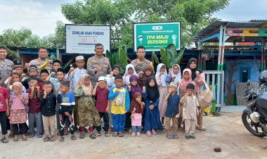 Harapan Baru di Kampung Balong: Kisah Bhabinkamtibmas Srengseng Polsek Kembangan yang Bangun Sekolah Gratis