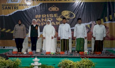 Polri Gelar “Rise and Speak” Ngabuburit Bersama Santri di Bekasi: Cegah Kekerasan dan Perdagangan Orang
