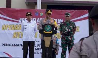 Apel Gelar Pasukan Operasi Ketupat Jaya 2025 di Hadiri Dandim 0508/Depok