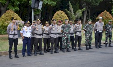 Kodim 0501/JP Apel Gelar Pasukan Dalam Rangka Operasi Mantap Praja 2024
