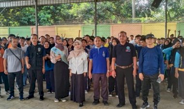 Ratusan Siswa Baru SMK Wipama Cikupa Dapat Penyuluhan Bahaya Narkoba