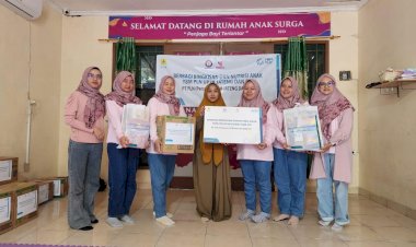 YBM Berkolaborasi Dengan PIKK dan Srikandi PLN Salurkan Bantuan Paket Gizi Bagi Anak-anak Dhuafa RAnS Semarang