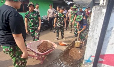 Satgas TMMD Ke-124 Kodim 0508/Depok Terus Menyelesaikan Berbagai Program Pembangunan