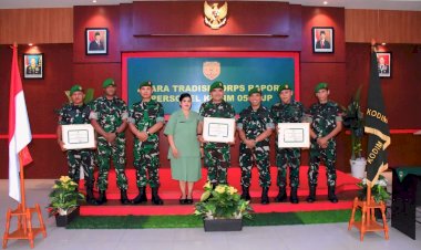 Dandim 0501/JP Pimpin Tradisi Korp Penerimaan Personel Baru