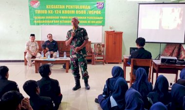 Kegiatan Non Fisik TMMD ke-124 Kodim 0508/Depok Penyuluhan Kepada Siswa SMK Assalam Terkait Bela Negara, Pembinaan Mental dan Pengetahuan Hukum