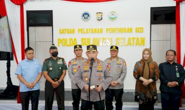 Kapolri Tinjau SPPG Polda Sulsel, Pastikan Kesiapan Dukung Program MBG