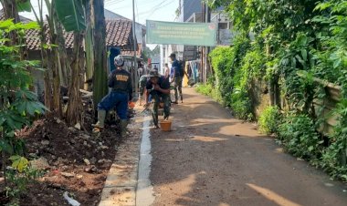 Bersama Masyarakat, TNI Bangun Harjamukti Lewat TMMD Ke-124 Kodim 0508/Depok