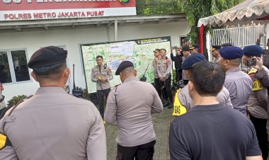 Wakapolres Jakpus Pimpin TWG Jelang Pengamanan Aksi Unjuk Rasa di Monas