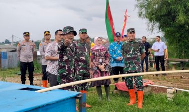 Tim Wasev TNI AD Tinjau TMMD Ke - 124 Kodim 0508/Depok