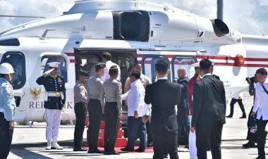 Presiden RI dan Presiden Perancis Gunakan Helikopter AW 189 Polri