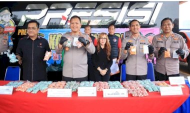 Polres Metro Bekasi Kota Bongkar Jaringan Narkoba Bekasi-Bogor-Depok, 14 Ribu Butir Ekstasi Disita