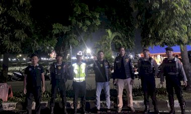 Kanit Tipiter Polres Pekalongan Pimpin Patroli Malam Saat Libur Idul Adha
