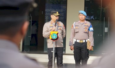 Wakapolres Metro Bekasi Pimpin Apel Jam Pimpinan di Mapolres Metro Bekasi