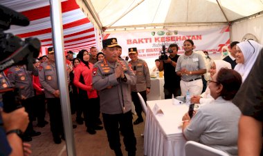 Tinjau Booth Pelayanan Kesehatan Gratis, Kapolri Tegaskan Komitmen Pelayanan Maksimal