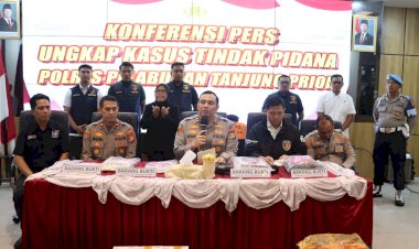 Polres Pelabuhan Tanjung Priok Bongkar Sindikat Pemalsu Materai, Kerugian Negara Capai Rp. 1,17 Miliar