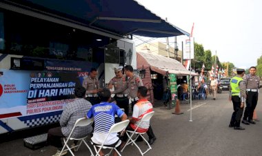 Polres Pekalongan Gelar Layanan Kepolisian di Car Free Day