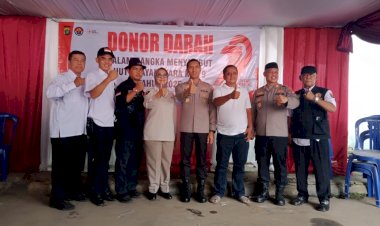 Sambut HUT Bhayangkara ke-79, Polsek Bekasi Barat Giat Donor Darah