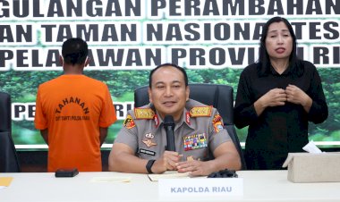 Polda Riau Tangkap Penjual Lahan di Hutan Tesso Nilo