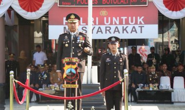 Polres Boyolali Gelar Upacara Hari Bhayangkara ke-79,  “Polri untuk Masyarakat”