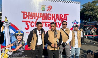 Ribuan Biker Ramaikan Bhayangkara Scooter Days di Jakarta, Kapolda: Ini Wadah Kampanye Safety Riding