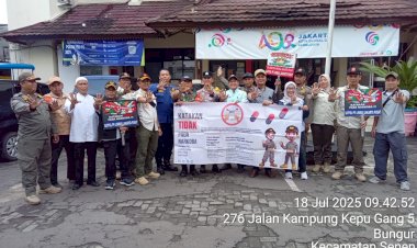 Tiga Pilar Kelurahan Bungur Gelar Sosialisasi Bahaya Narkoba di RW 02, Kecamatan Senen