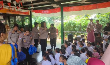 Polda Metro Jaya Gelar Bakti Sosial dan Trauma Healing di Bendungan Hilir