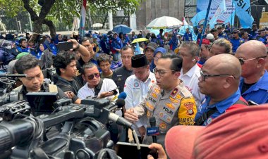 Aksi Buruh di Depan DPR Kondusif, Polda Metro Jaya: Situasi Aman Terkendali