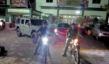 Menyusuri Malam di Depok, Kendaraan Taktis Maung Koramil 06/Cimanggis Patroli Ciptakan Rasa Aman