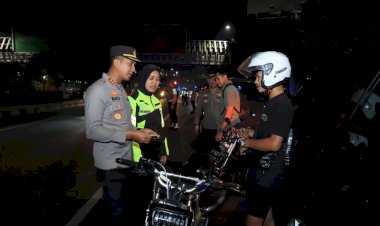 Cegah Kejahatan dan Balap Liar, Polres Metro Bekasi Kota Gelar Patroli Skala Besar Gabungan
