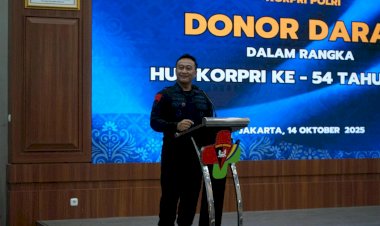 Kabid Kesjas Korbrimob Polri Pimpin Kegiatan Donor Darah Peringati HUT Ke-54 KORPRI Polri Tahun 2025