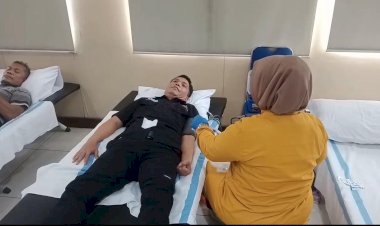 Humas Polres Priok Gelar Donor Darah Peringati Hari Jadi Humas ke-74