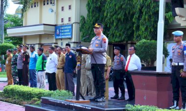 Polres Pekalongan Ajak Buruh-Ojol Jaga Kamtibmas Lewat Apel Kebangsaan