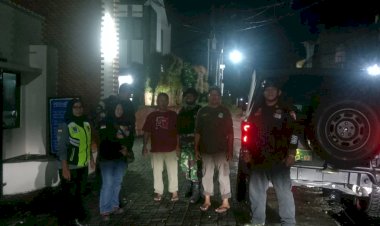 Koramil 06/Cimanggis Gelar Patroli Keamanan Malam Hari dengan Kendaraan Taktis Maung
